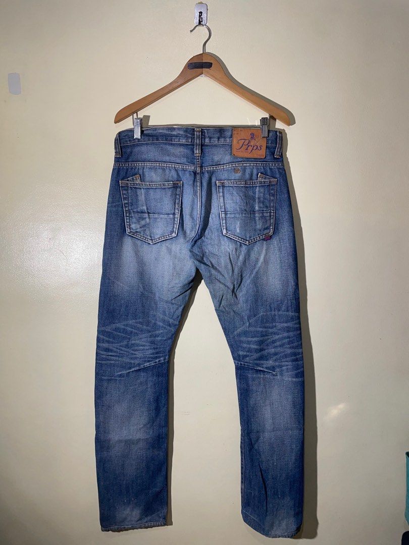 PRPS DENIM BUTTONFLY PANTS TOKYO, JAPAN (Category: Jeans) located in Valenzuela. Submitted by secret_closet_ph (Listing ID 1399654680, Image 1). Description: PRPS DENIM BUTTONFLY PANTS TOKYO, JAPAN WAIST: 31-33 LENGTH: 42 INSEAM: 31 RISE: 10 THIGH: 10 KNEE: 8 LEG OPENING: 7 9/10 GOOD CONDITION 1,000 PESOS PM ME FOR MORE DETAILS HMU.