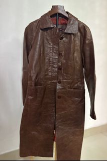 Schillaci 真皮長外套64247024787458110