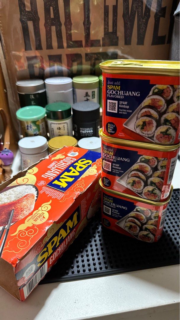 Spam Gochujang 340g x 3 pcs (Category: Packaged & Instant Food) located in Malabon City. Submitted by heyatenicole (Listing ID 1399718785, Image 1). Description: Exp: Jan 2028.