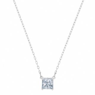 Swarovski Attract 項鏈 正方切割 玫瑰金銀79964246336748290110