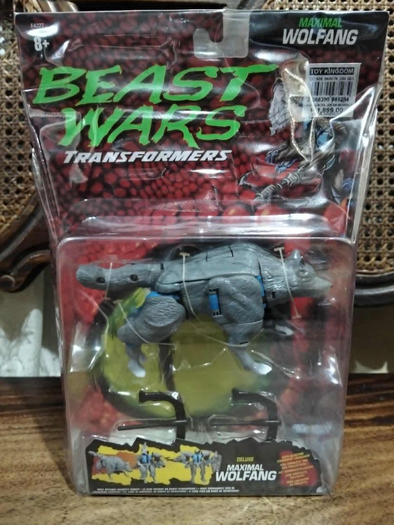 Transformers Beast Wars Deluxe Maximal Wolfang (Category: Action & Battle Toys) located in Cainta. Submitted by techtoysnmore (Listing ID 1399788258, Image 1). Description: For Sale Transformers Beast Wars Deluxe Maximal Wolfang Swift and agile, Maximal Wolfang prefers to hunt cloaked as an animal. But quickly converts to robot mode for battle, when he can best utilize the secret attack launcher disguised as his tail! Maximal Wolfang figure comes