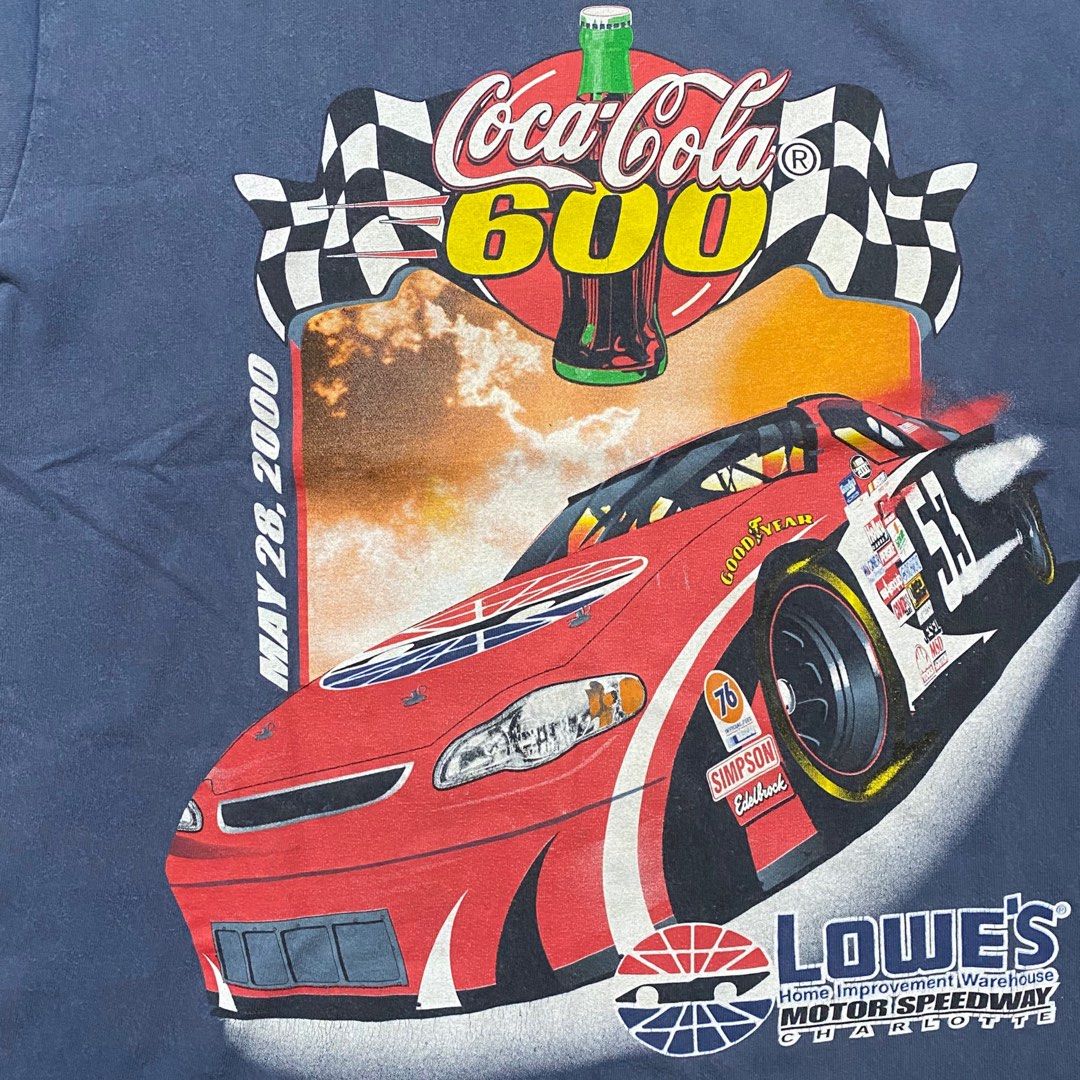 Vintage Nascar Shirt (Category: Tshirts & Polo Shirts ) located in San Fernando. Submitted by chlyddddd (Listing ID 1399665236, Image 3). Description: Nascar Coca-Cola 600 Shirt Medium on tag Width - 20" Length - 25" Good Fade, Minor Cracks Location: San Fernando, Pampanga MOP: GCash / Maya / Cash MOD: J&T / LBC COP.