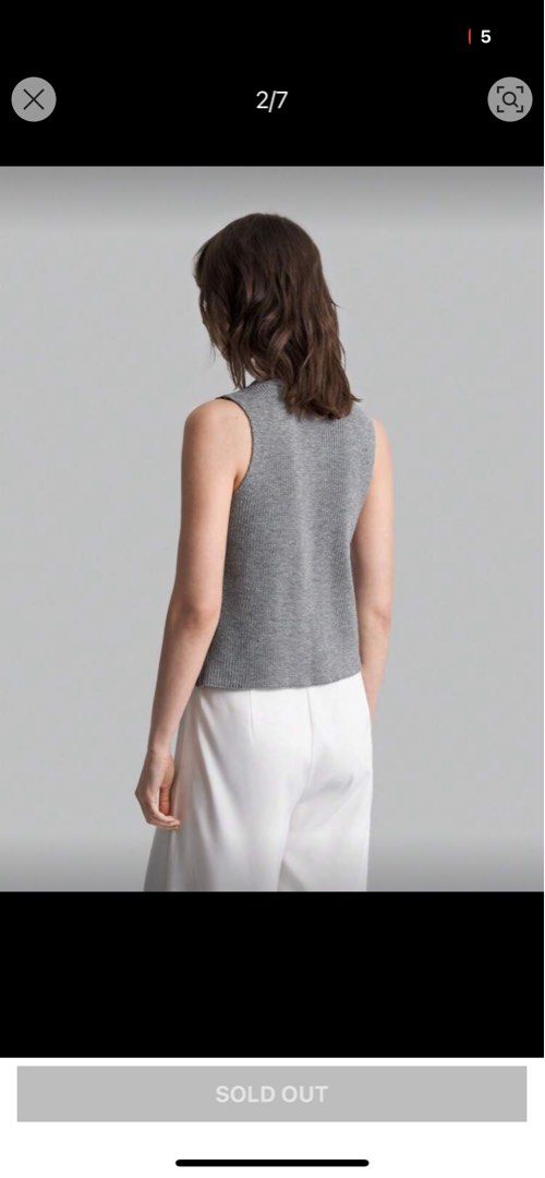 Women's sweater vest (Category: Sleeveless) located in Manila. Submitted by nichisells (Listing ID 1399803220, Image 2). Description: Washed only dm for more pics.