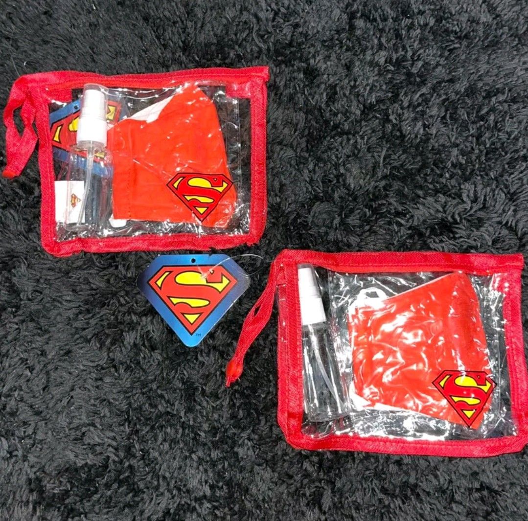 40pcs Peppa Pig/Superman Travel Kit (Category: Baby Toiletries & Grooming) located in Marikina City. Submitted by baransandee26 (Listing ID 1399930653, Image 2). Description: - Peppa Pig and Superman travel kits available. - Each kit includes: - Spray bottle - Cloth - Small pouch - Peppa Pig kit: Pink pouch -20pcs - Superman kit: Red pouch-20pcs - Includes a tag. - Ideal for travel or everyday use..