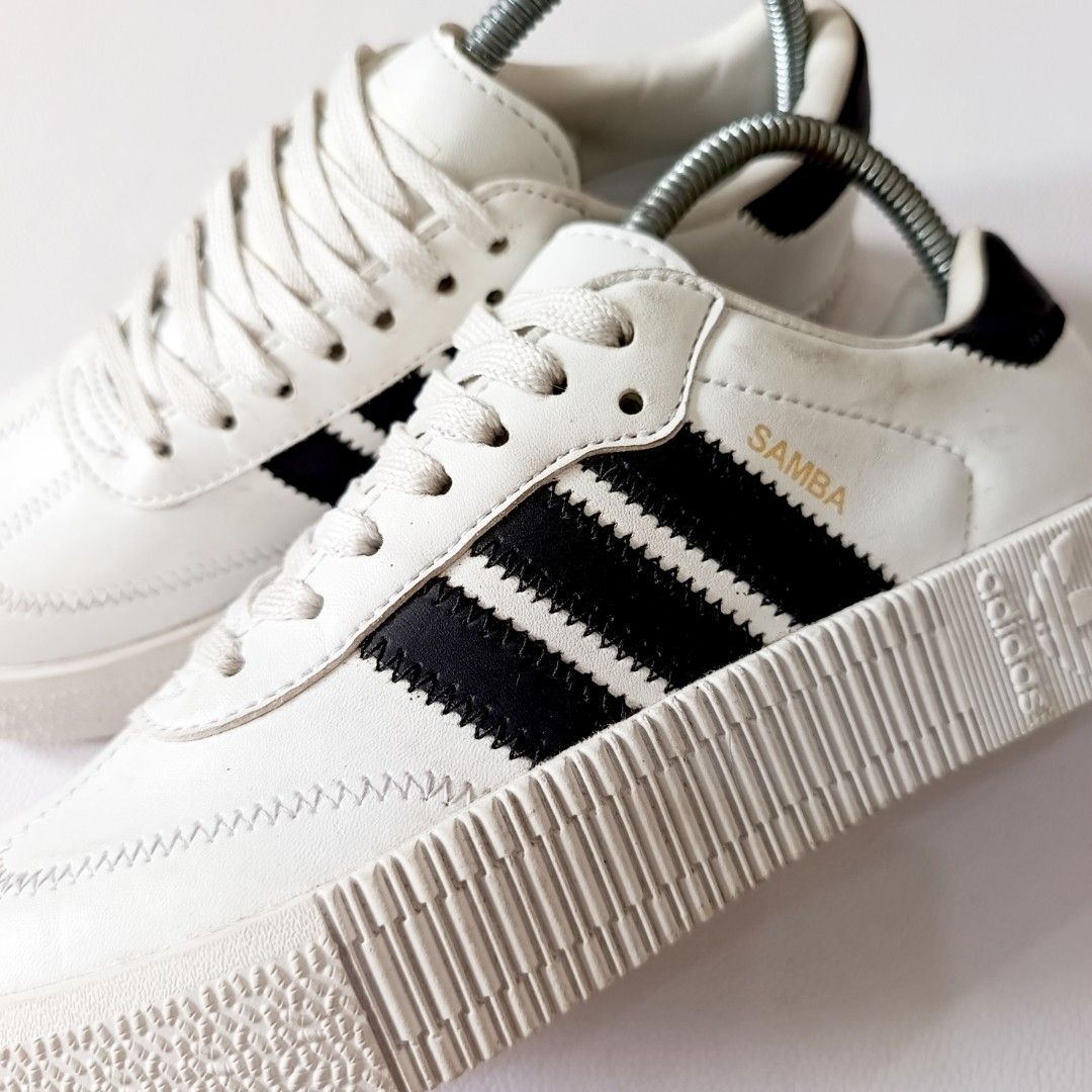 Adidas Samba Rose White Black Strip