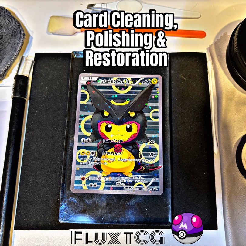 Card Polishing, Cleaning, Restoration & Repair Service (TCG Pokemon, One  Piece, Magic the Gathering, Yugi-Oh, Topps, Panini), Hobbies & Toys, Toys &  Games on Carousell