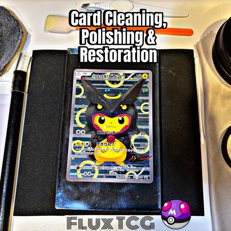 Card Polishing, Cleaning, Restoration & Repair Service (TCG Pokemon, One  Piece, Magic the Gathering, Yugi-Oh, Topps, Panini), Hobbies & Toys, Toys &  Games on Carousell