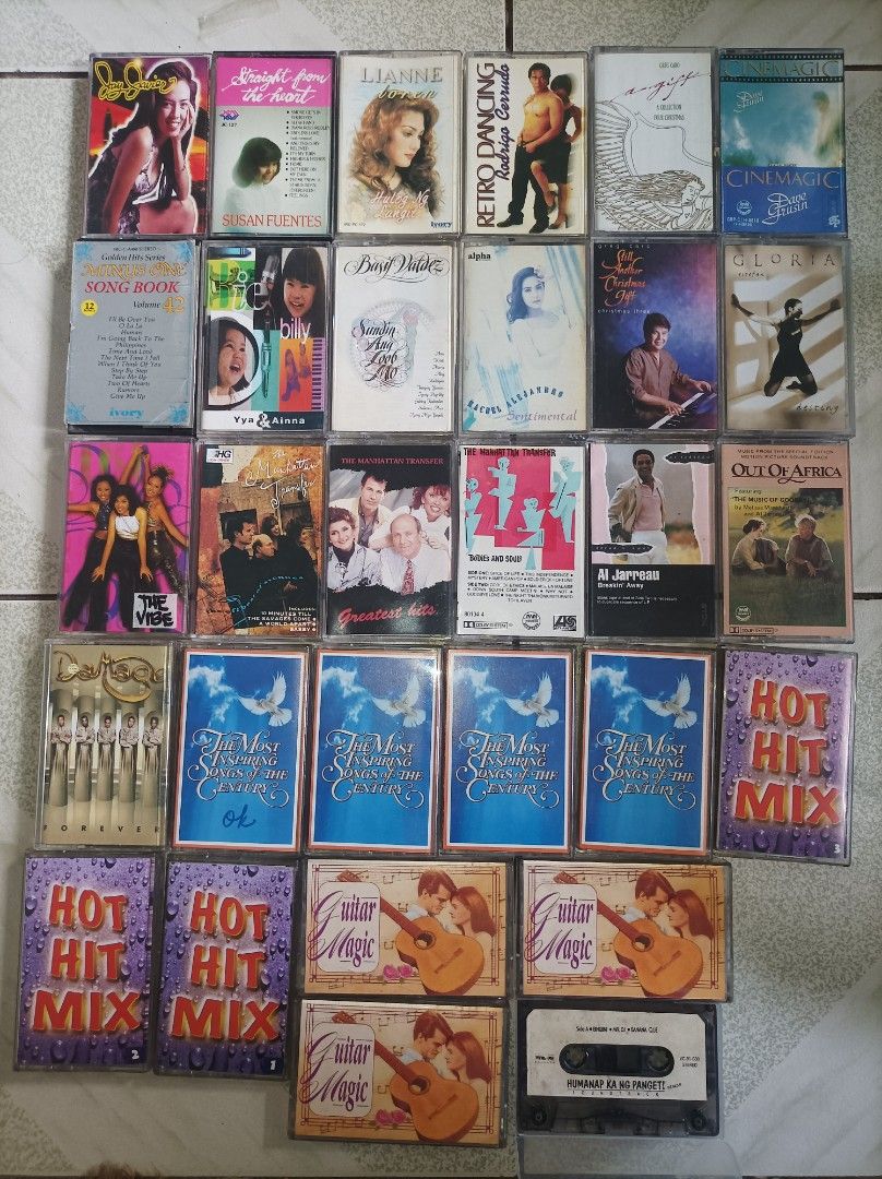 Cassette Tapes (Category: CDs & DVDs) located in Manila. Submitted by nw101 (Listing ID 1399847935, Image 1). Description: LOT SALE ONLY 29 pcs Cassette Tapes + 1 pc Freebie ( Andrew E. ) P 700 ( fix price ) Malinis, walang amag at sariwa pa. rfs : decluttering Payment 1st po tayo NO RESERVATION ( iwas joy miner / joy reserver) Manila : Pick up or rider pick up Provincial : JNT ( everyday shipping) Like us & follow Lahn's Vinyl Shop.