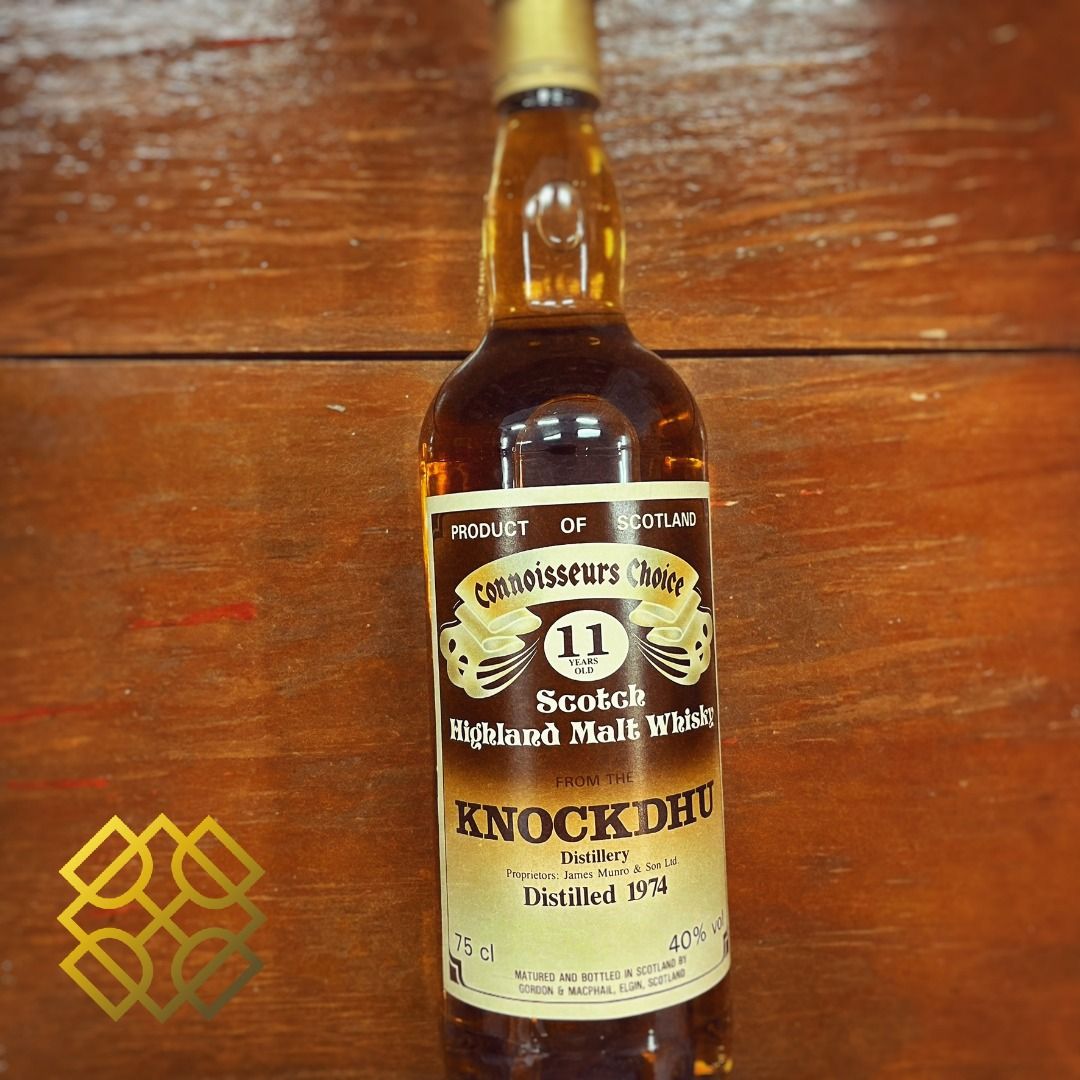 G&M Knockdhu - 11YO, 1974, Connoisseurs Choice, 40%, 750ml Knockdhu 1974 10y Connoisseurs Choice 空瓶