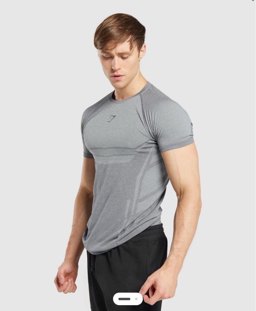Gymshark Elite Seamless Tshirt Grey (Category: Activewear) located in Manila. Submitted by AlexanderDenver (Listing ID 1399921923, Image 1). Description: For sale Used once only Size xxl Gymshark elite seamless.