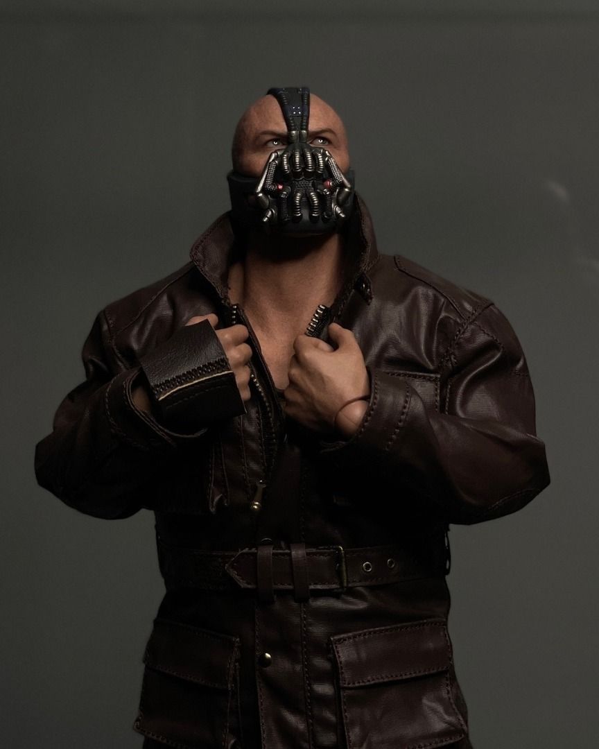 Hot Toys Bane 2.0 JACKET (Category: Coats, Jackets and Outerwear) located in Quezon City. Submitted by bcv243 (Listing ID 1400008510, Image 1). Description: JACKET from Hot Toys Bane 2.0 (Brand New/Unopened) JACKET - 2400 Grab/Lalamove Only Loc: Katipunan QC.
