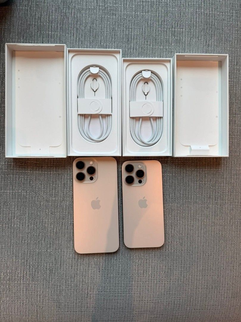Iphone Pro Max 1TB and Iphone16 Pro 256GB (Category: iPhone 16 Series) located in Quezon City. Submitted by charissesarvia (Listing ID 1399930101, Image 3). Description: 📱✨ 𝐅𝐎𝐑 𝐒𝐀𝐋𝐄: ✨📱 𝐢𝐏𝐡𝐨𝐧𝐞 𝟏𝟔 𝐏𝐫𝐨 𝐌𝐚𝐱 (𝟏𝐓𝐁) & 𝐢𝐏𝐡𝐨𝐧𝐞 𝟏𝟔 𝐏𝐫𝐨 (𝟐𝟓𝟔𝐆𝐁) Desert Titanium Edition — NTC Approved, Power Mac Center purchase! As usual, yearly tradition na ‘to 😎 Alam ng mga matagal nang buyers ko, never ako bumibili sa grey/black m