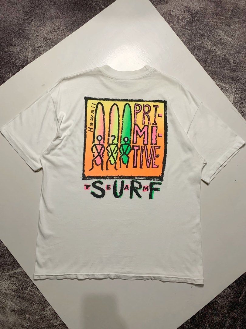 Kaos vintage primitive surf hawaii
