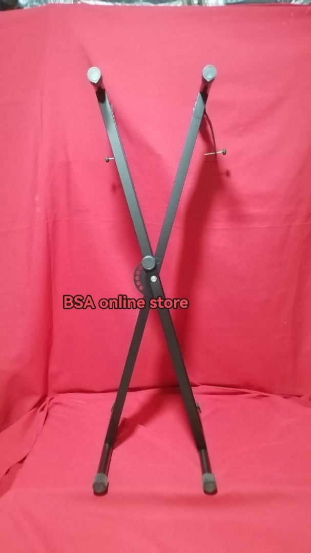 Keyboard stand double X (Category: Musical Instruments) located in Quezon City. Submitted by newwhale.f1c027 (Listing ID 1399830440, Image 3). Description: P850 keyboard stand double X rubber foot adjustable height Brandnew pick up Lagro fairview Q.C. or via delivery lalamove rider po. Delivery fee sagot po ni buyer.. Pwed din kayo ang mag book ng rider..fb page BSA online store .