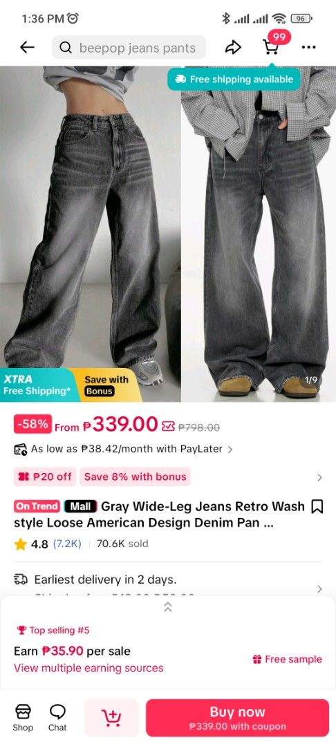 Lim's gray pants size 32 (Category: Jeans) located in Cordon. Submitted by joymantis (Listing ID 1399878335, Image 3). Description: Selling this pants because I got the wrong size. The fit is fab it's just that it's way to big for my size..