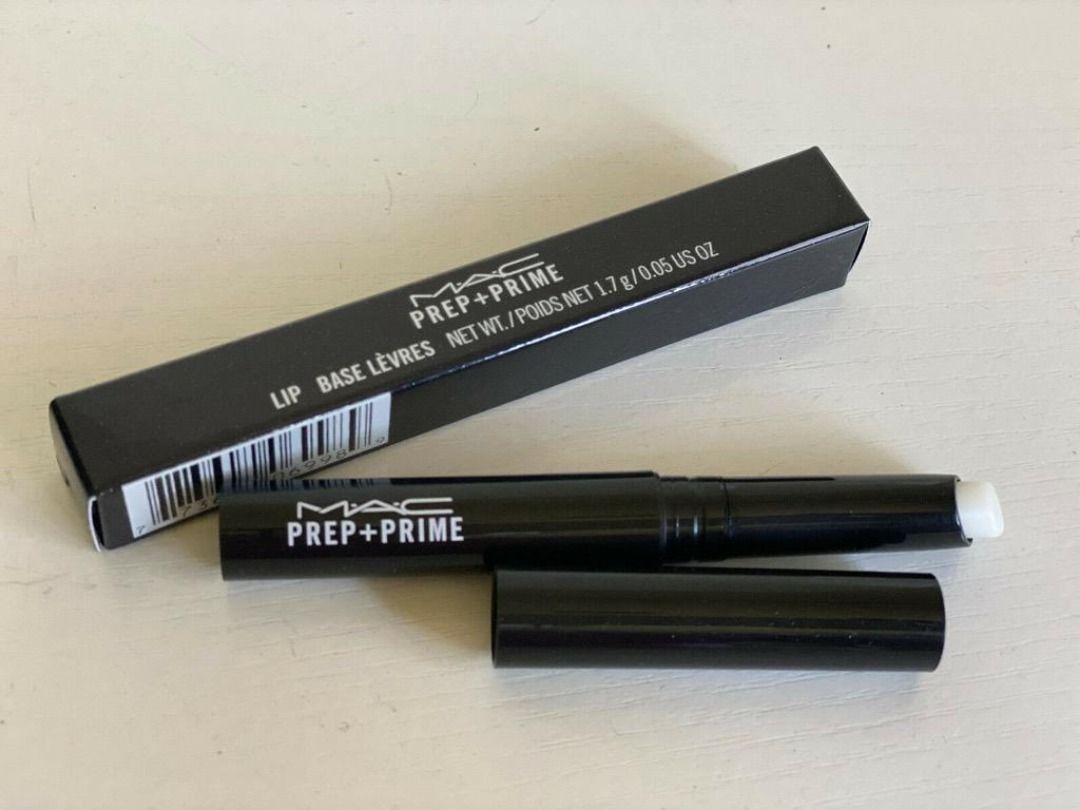 MAC COSMETICS PREP + PRIME LIPSTICK LIP BASE PRIMER (Category: Makeup) located in San Juan City. Submitted by thesouthbeachedit (Listing ID 1399880671, Image 1). Description: 100 % Authentic from the US! 100% Brand New and Unused MAC PREP + PRIME LIP PRIMER - BEST SELLER ! 1.7 G / 0.05 US OZ A colour-free lipstick base that adds light moisture, smoothes and refines. Prep + Prime Lip: Reduces lipstick feathering Provides long-term hydration Fragra