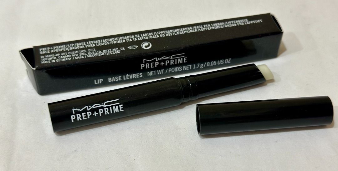 MAC COSMETICS PREP + PRIME LIPSTICK LIP BASE PRIMER (Category: Makeup) located in San Juan City. Submitted by thesouthbeachedit (Listing ID 1399880671, Image 3). Description: 100 % Authentic from the US! 100% Brand New and Unused MAC PREP + PRIME LIP PRIMER - BEST SELLER ! 1.7 G / 0.05 US OZ A colour-free lipstick base that adds light moisture, smoothes and refines. Prep + Prime Lip: Reduces lipstick feathering Provides long-term hydration Fragra