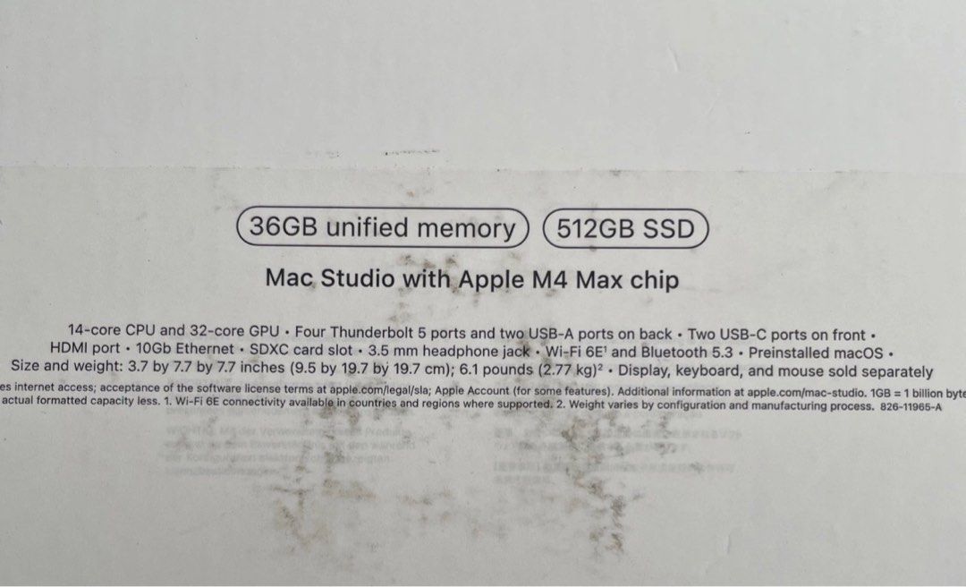 [RAYA SPECIAL]Mac Studio ( M4 Max (36GB/512SSD) 5 limited units ...
