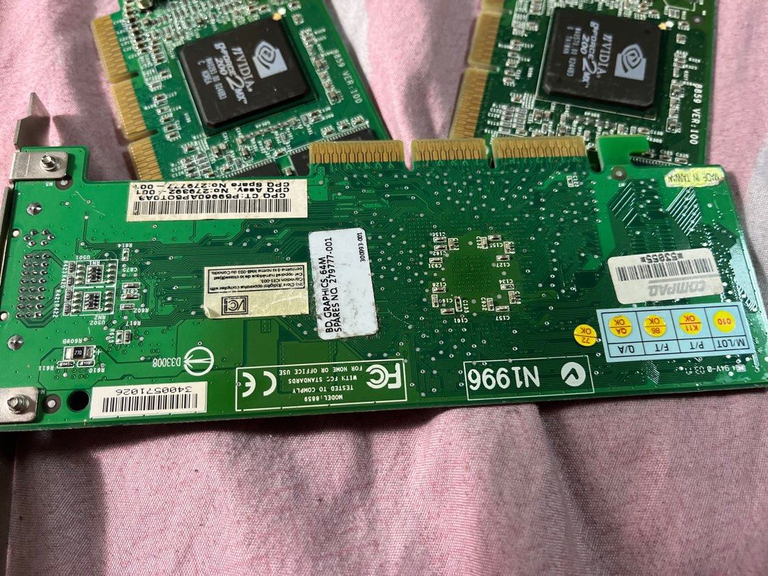 NVIDIA GeForce 2mx 200( three desktop graphic cards), Computers & Tech ...