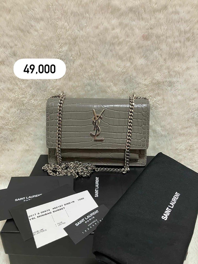 YSL sunset croc (Category: Luxury Bags & Wallets) located in Quezon City. Submitted by authenticpreloveeedph (Listing ID 1399974078, Image 1). Description: .
