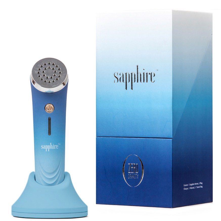 Zero Gravity Sapphire Skin Treatment Device (Category: Face Care) located in Mandaluyong City. Submitted by happyblessedseller (Listing ID 1399962763, Image 1). Description: Sapphire by Zero Gravity The Sapphire's blue light therapy will disinfect your skin from the inside out, support a healthy lifestyle, reduce pigmentation, prevent scars, as well as treat and prevent acne using dual action technology: Blue light and topical heating care. The S
