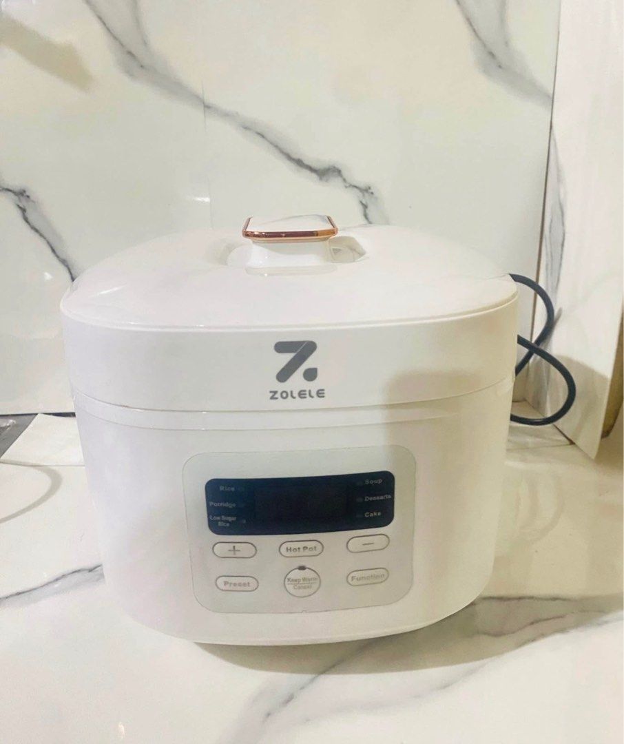 Zolele Multi-Function Rice Cooker (Category: Cookers) located in Muntinlupa City. Submitted by ababrl (Listing ID 1399927315, Image 2). Description: Low-sugar healthy rice cooker Used once kakabili lng. Rfa: migrating soon need fund for Medical and documents .