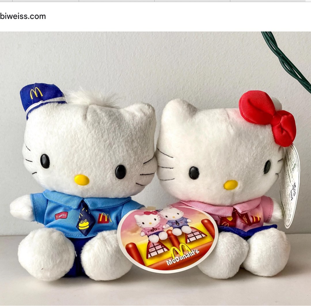 1999 麥當勞 Hello Kitty公仔 MTR 站長 $12個, 興趣及遊戲, 玩具 & 遊戲類 - Carousell