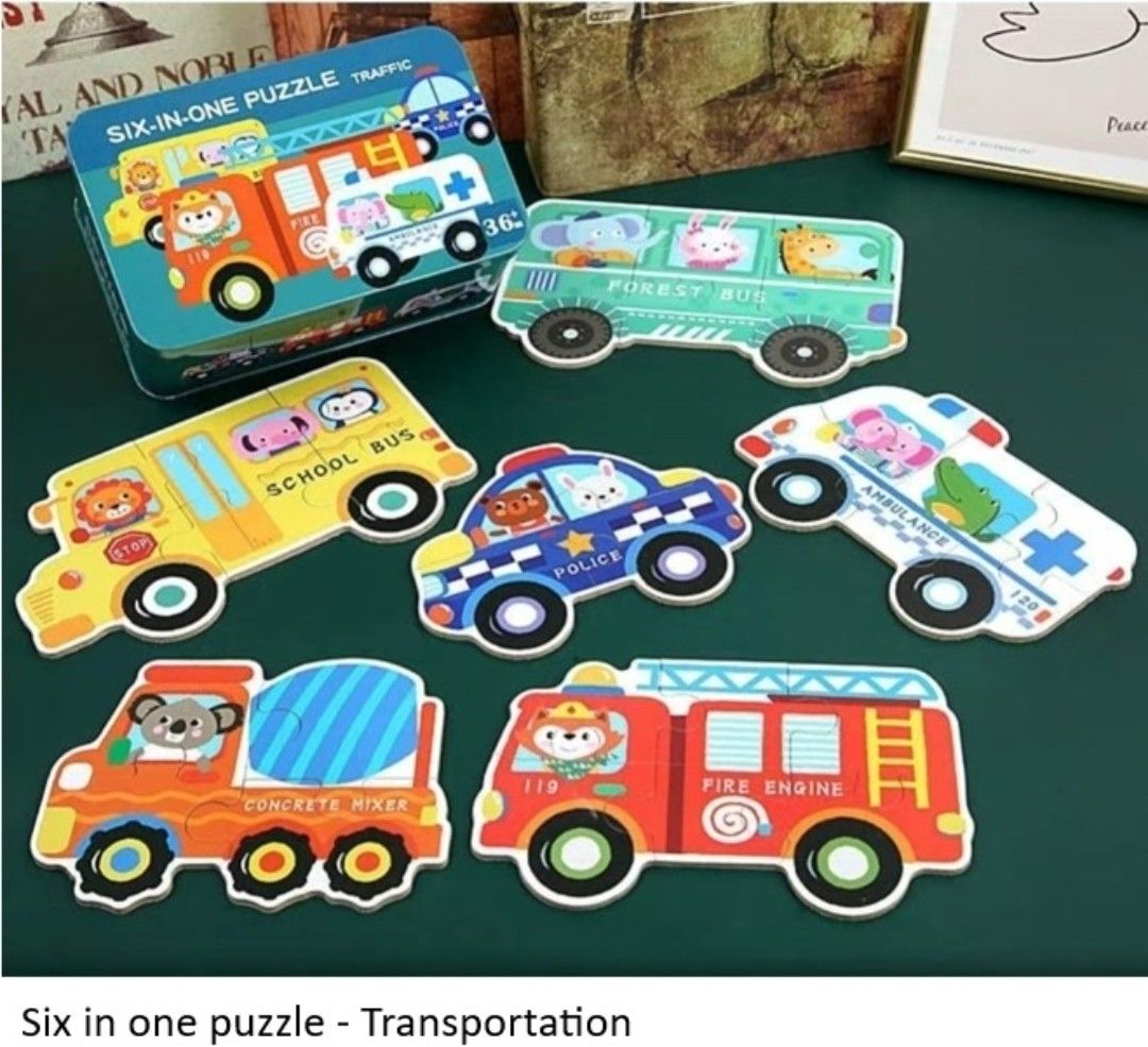 6 in 1 puzzle Hobbies Toys Toys Games on Carousell