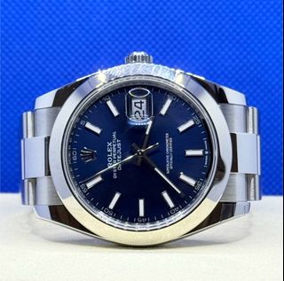 100+ Rolex datejust 41 blue dial For Sale Watches Carousell