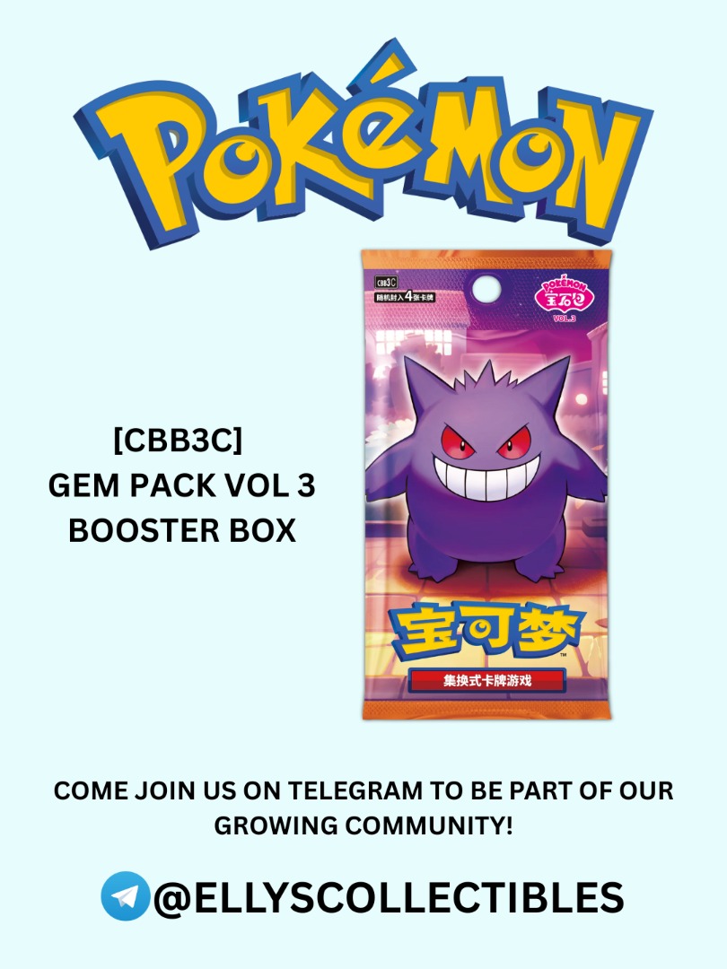 CBB3C Gem Pack Volume 3 Simplified Chinese Booster Box, Hobbies & Toys ...