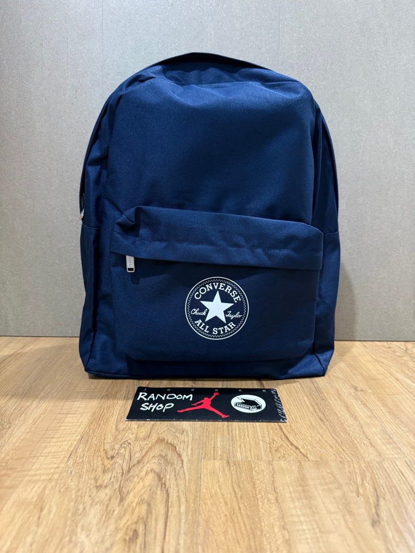 Converse Basic Backpack (Category: Backpacks) located in Klang. Submitted by randomshopkl (Listing ID 1400018668, Image 1). Description: Converse Basic Backpack Brand new with tag Size : 20L Colour : Navy (No laptop compartment) Price : RM65 Postage WM RM5 EM RM20 Original item, no copy or fake Please note: 1. Strictly no return/exchange. Please confirm the model and size before placing order. 2. No swap 3. Postage only after full payment 4. Lowb