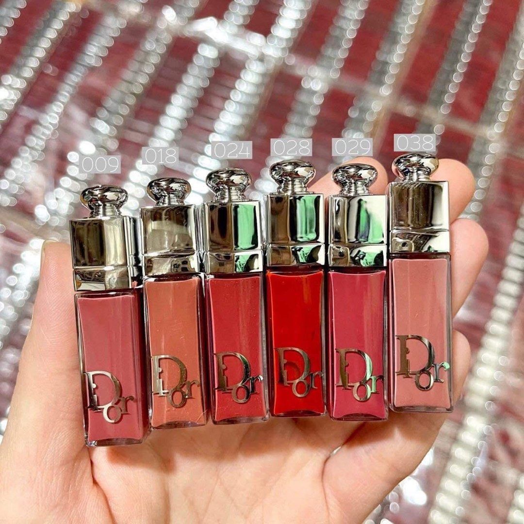 Dior Lip Maximizers (Mini) (Category: Makeup) located in Manila. Submitted by itsarah (Listing ID 1400058118, Image 1). Description: Shades available - 001 - pink sheer 004 - coral 12 - rosewood 15 - cherry 18 - intense spice 19- shimmer peach 28- dior 8 intense 030 - shimmer rose 37 - intense rose 009 - intense rosewood 029 - intense grape.