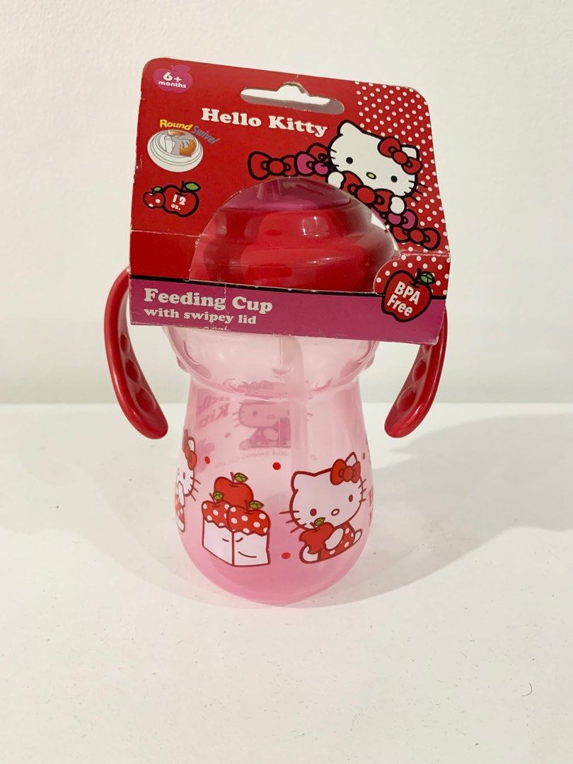 Hello Kitty sipper Cup with Swipey Lid (Category: Weaning & Toddler Feeding) located in Pasig City. Submitted by tinylittlestore (Listing ID 1400117981, Image 3). Description: Hello Kitty .