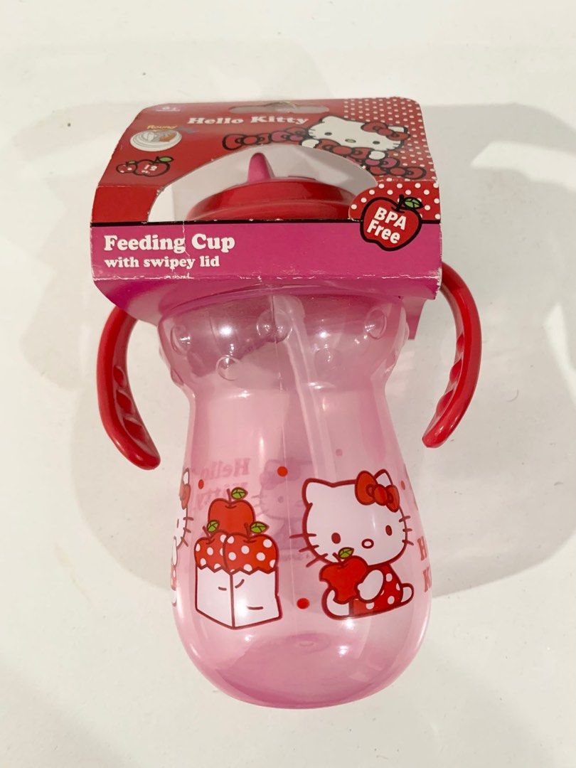 Hello Kitty sipper Cup with Swipey Lid (Category: Weaning & Toddler Feeding) located in Pasig City. Submitted by tinylittlestore (Listing ID 1400117981, Image 2). Description: Hello Kitty .