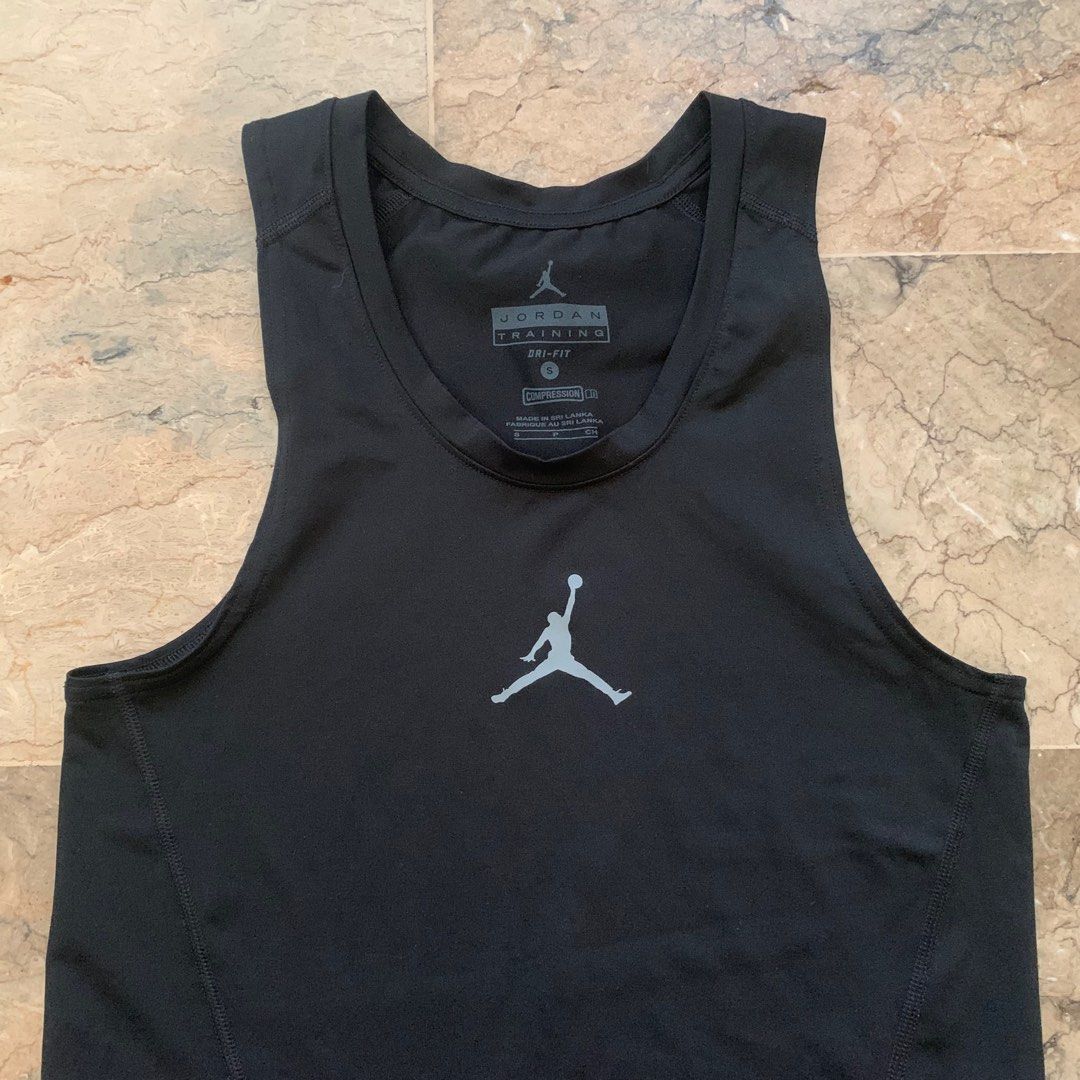 Jordan Compression tank (Category: Activewear) located in Tarlac. Submitted by closetcleanupsale.ph (Listing ID 1400095711, Image 2). Description: XS/Small LN W15xL25.5” laid flat stretchy LP POSTED.