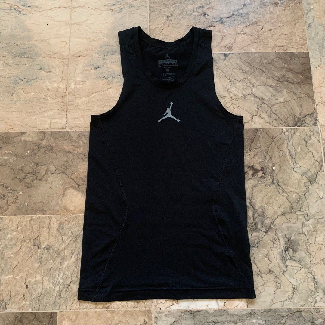 Jordan Compression tank (Category: Activewear) located in Tarlac. Submitted by closetcleanupsale.ph (Listing ID 1400095711, Image 1). Description: XS/Small LN W15xL25.5” laid flat stretchy LP POSTED.