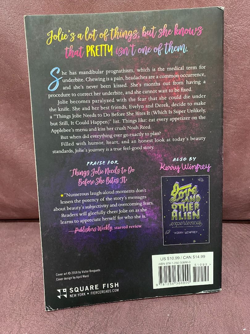 kerry winfrey things jolie needs to do before she bites the dust (Category: Storybooks) located in Paranaque City. Submitted by feliceyk (Listing ID 1400192448, Image 2). Description: Pickup location: Makati City Author: Kerry Winfrey Title: things jolie needs to do before she bites the dust Type: Paperback Price: 250php Category: Fiction Condition: Read once , good condition , no tear , as is where is condition **available pa until posted tong a