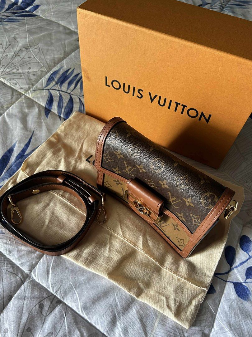 Louis Vuitton Bag (Category: Luxury Bags & Wallets) located in Manila. Submitted by smteleron03 (Listing ID 1400167204, Image 3). Description: Rfs: Declutter Inclusions: box, dust bag, authenticity card Nego for sure buyer - Authentic Louis Vuitton bag - Classic LV monogram pattern - Brown leather trim - Detachable shoulder strap - Gold-tone clasp closure - Includes original box and dust bag.