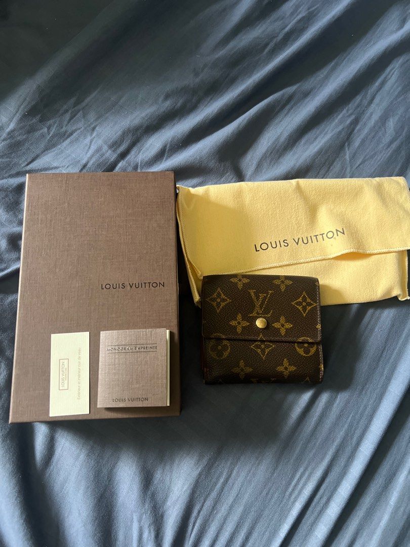Louis Vuitton Monogram Compact Wallet (Category: Luxury Bags & Wallets) located in Quezon City. Submitted by hvamom (Listing ID 1400037755, Image 1). Description: - Authentic Louis Vuitton Monogram Compact Wallet - LV Elisse Wallet - Classic LV monogram pattern - Includes original box, dust bag, and paperwork - Multiple card slots and coin compartment - Negotiable Pls pm Rfs: need cash for my son therapy.