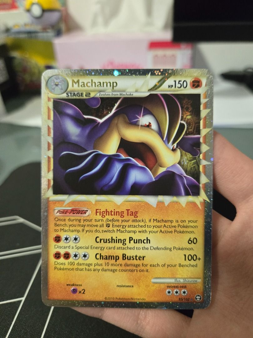 Machamp Prime Holo HGSS Triumphant 95/102 EX FULL ART XY MEGA TTGX BW ...