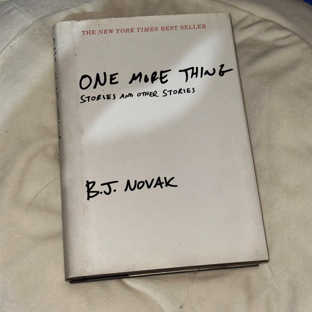 One More Thing by B.J. Novak (Category: Storybooks) located in Quezon City. Submitted by wayvision (Listing ID 1400162169, Image 1). Description: hardbound please manage expectations with book conditions MOP: gcash, maya, seabank, landbank, unionbank MOD: j&t, lbc, gogo xpress, lalamove/grab.