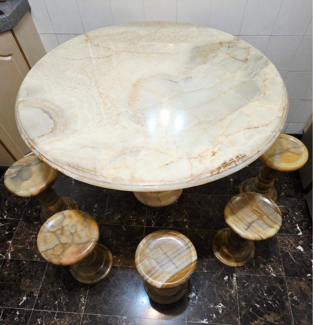 Onyx Dining Table Set, Furniture & Home Living, Furniture, Tables ...
