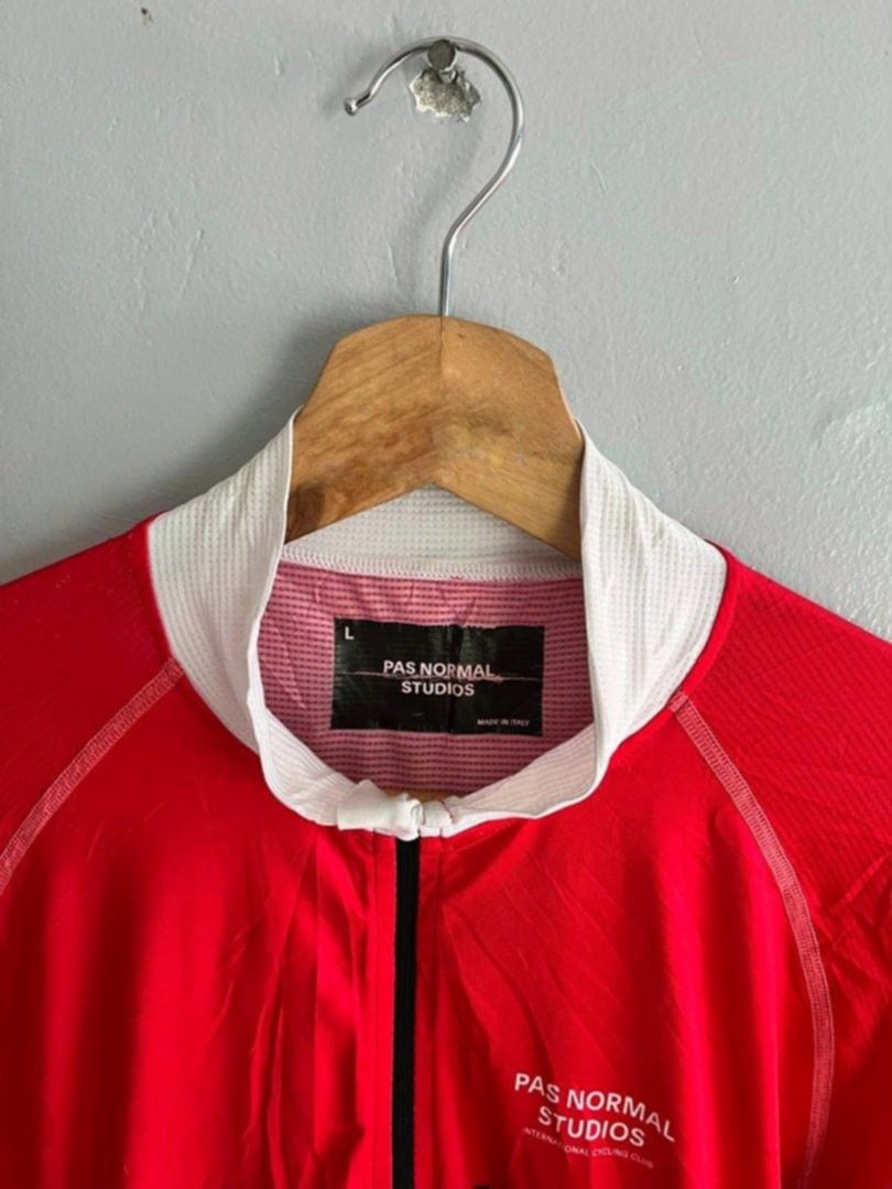 PNS Pas Normal Studios Cycling Jersey (Large) (Category: Activewear) located in Santa Rosa. Submitted by tindahannitimi (Listing ID 1400121635, Image 3). Description: Pas Normal Studios Cycling Jersey (Large) ISSUE: PLEASE REFER TO THE LAST PICTURE. ATTENTION TO BUYERS: Colors may slightly vary due to lighting. Please manage your expectations all items are thrifted. Items may have minor lint, faint stains or sign of wear. No return / No exchange.