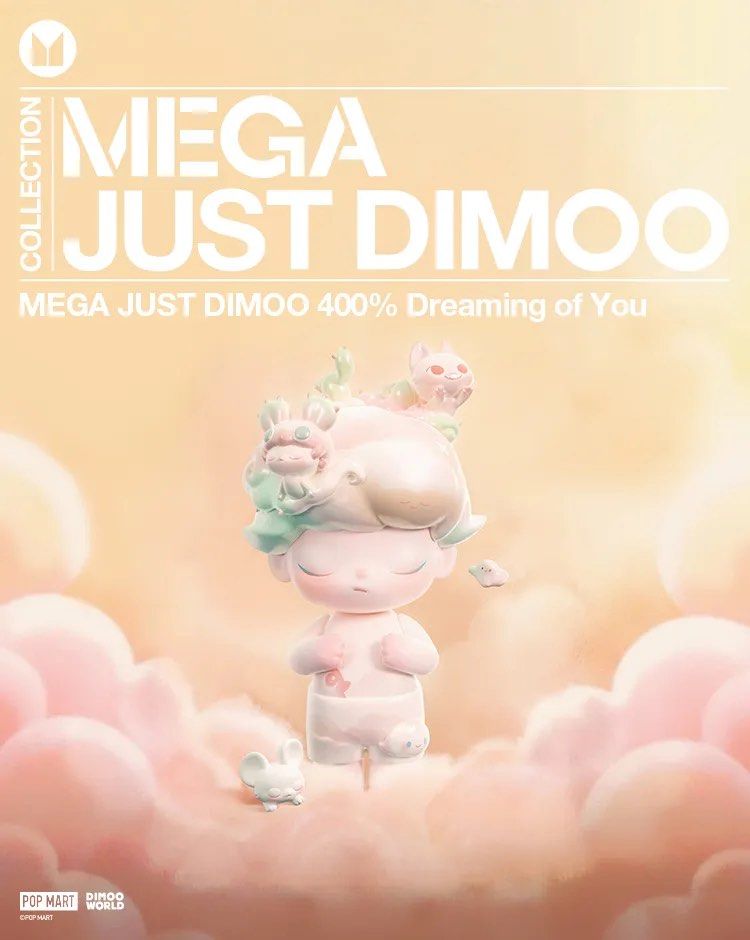 MEGA JUST DIMOO 400% Dreaming of You 超希少】 dimoo 1000% dreaming