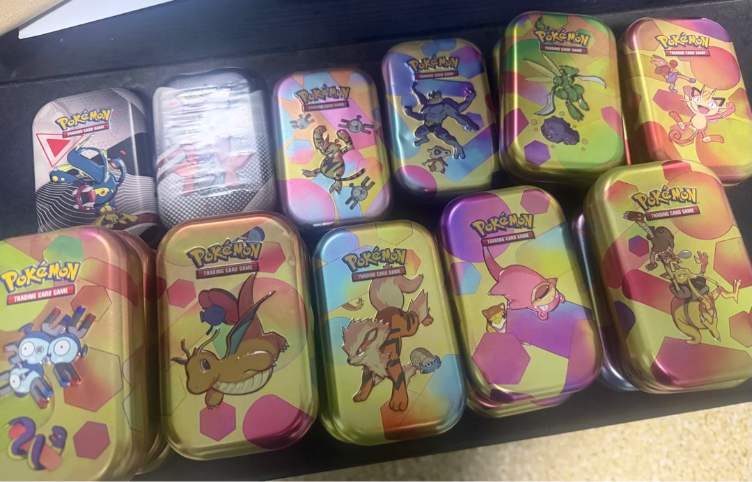 Empty Pokemon Empty Pokemon 151 & Unova Tins, Hobbies & Toys, Toys & Games on Carousell