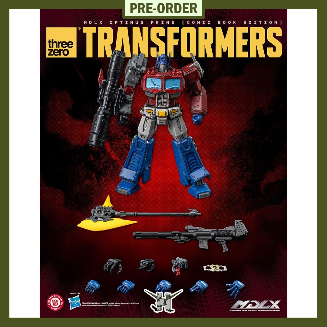 PRE-ORDER!! Transformers MDLX Optimus Prime (Comic Book Edition) (Category: Figurines & Statues) located in Quezon City. Submitted by figsnkits (Listing ID 1400185998, Image 1). Description: PRE-ORDER!! Threezero: Transformers MDLX Optimus Prime (Comic Book Edition) Pre-order price: Php 5,220 Min. DP: Php 1,300 (new) Php 900 (return customers) SRP: Php 5,800 Deadline: Nov 26, 2025 or until PO slots are full Estimated Time of Arrival: Q3 2026 (EST
