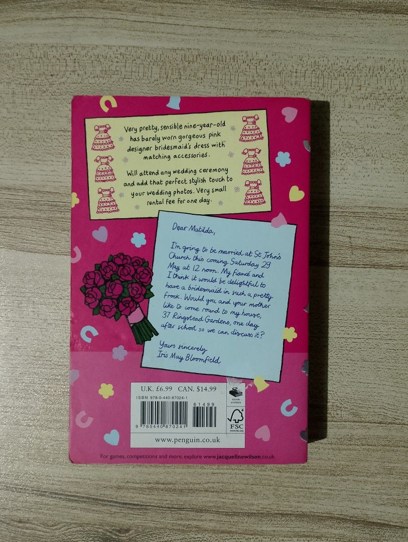 Rent a Bridesmaid by Jacqueline Wilson (Category: Storybooks) located in Makati City. Submitted by chronacled (Listing ID 1400141139, Image 2). Description: .