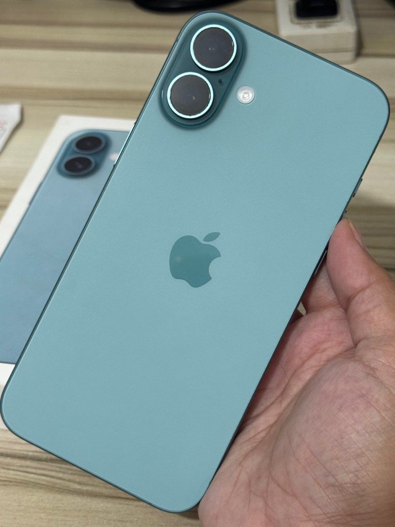 SECONDHAND IPHONE 16 PLUS 128GB OPENLINE NTC TEAL (Category: iPhone 16 Series) located in Pasig City. Submitted by lianheart2020 (Listing ID 1400162536, Image 2). Description: FOR SALE‼️‼️ SECONDHAND IPHONE 16 PLUS‼️‼️ 128GB OPENLINE NTC APPROVED TEAL COLOR 100% BATTERY HEALTH 100% NO ISSUE 96 CYCLE COUNT COMPLETE WITH ITS OWN ORIGINAL BOX CHECK ALL YOU WANT PM ONLY WE ACCEPT COD WE ACCEPT TRADE IN AT GREENHILLS SHOPPING CENTER 09171104286.