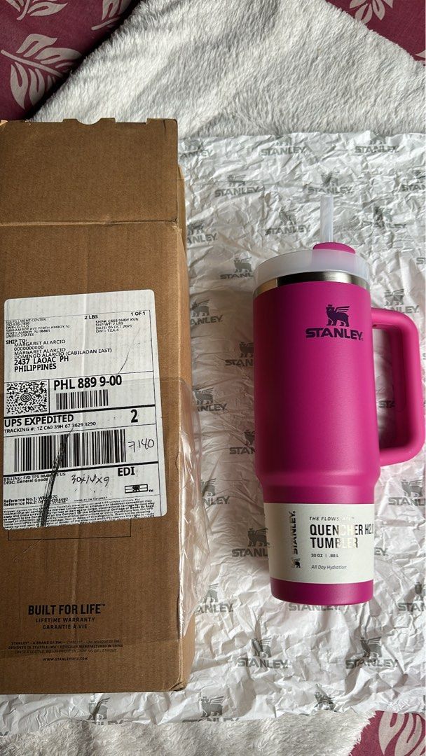 Stanley The Flowstate Quencher H2.0 Tumbler 30oz (Category: Water Bottles & Tumblers) located in Manila. Submitted by user62742 (Listing ID 1400034748, Image 1). Description: For Sale Original Stanley The Flowstate Quencher H2.0 Tumbler Fuschia pink 30oz size Brandnew, unused. Stanley 1913 USA sent this to me as a replacement for my current tumbler. SRP: 2,600 RFS: i already have this in the same color. .