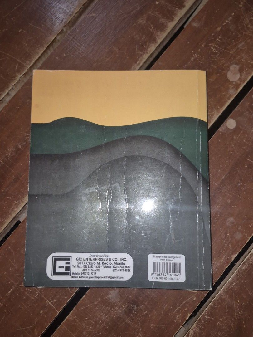 Strategic Cost Management (2021 edition) (Category: Textbooks) located in San Leonardo. Submitted by declutter_sage (Listing ID 1400075909, Image 2). Description: Minimal to no writings. May creases lang sa front and back cover .
